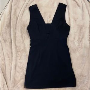 Black mini dress